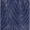 citak,indigo,palms,1220/100 blue,area rug,modern