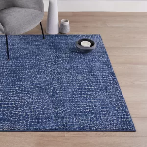 citak,indigo,snakeskin,1250/050 blue,area rug,modern