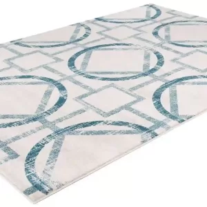 citak,spectrum,overlock,ivory,turquoise 1560/050,area rug,geometric