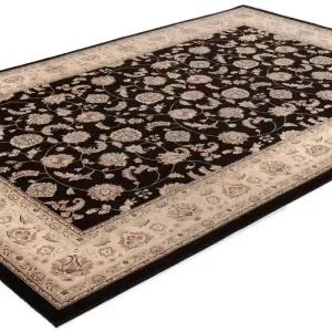 citak,palazzo,giardino, 9300/080 black,area rug,runner,traditional,floral
