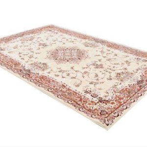 sunshine,koshani,jaipur 2458 cream rose,area rug,traditional,floral