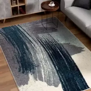 sunshine,koshani,comfort 4223 white blue,area rug,runner,abstract