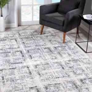 sunshine,koshani,stella 1119 cream grey,area rug,runner,distressed,geometric