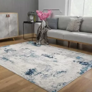 sunshine,koshani,allure,5456 blue,area rug,runner,contemporary