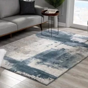 sunshine,koshani,arctic 6898 cream blue,area rug,runner,modern