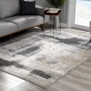sunshine,koshani,arctic 6898 cream grey,area rug,runner,modern
