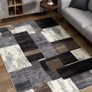 sunshine,koshani,comfort 4209 brown,area rug,runner,geometric