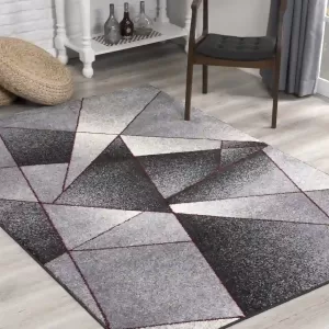 sunshine,koshani,comfort 4470 grey red,area rug,runner,geometric