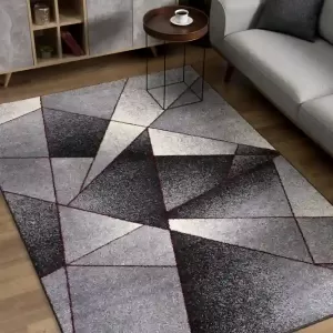 sunshine,koshani,comfort 4470 grey red,area rug,runner,geometric