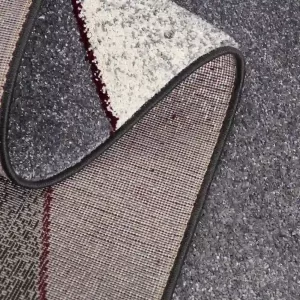 sunshine,koshani,comfort 4470 grey red,area rug,runner,geometric