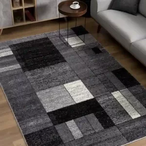 sunshine,koshani,comfort 4577 grey,area rug,runner,geometric