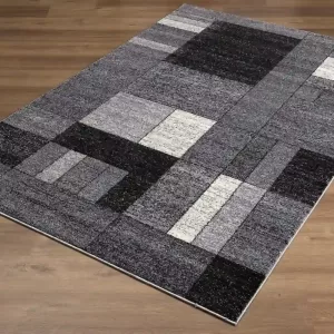 sunshine,koshani,comfort 4577 grey,area rug,runner,geometric