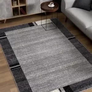 sunshine,koshani,comfort 4579 grey,area rug,runner,bordered