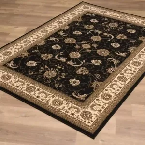 sunshine,koshani,jaipur 2117 black,area rug,runner,traditional,floral