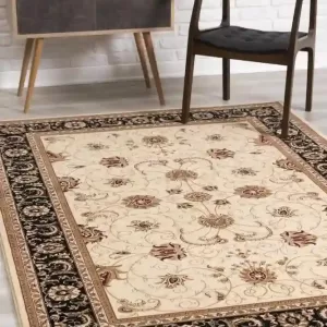 sunshine,koshani,jaipur 2117 cream black,area rug,runner,traditional,floral