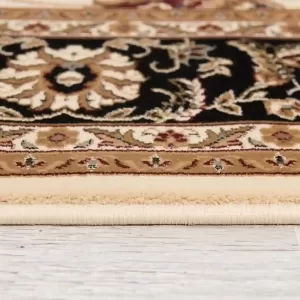 sunshine,koshani,jaipur 2117 cream black,area rug,runner,traditional,floral