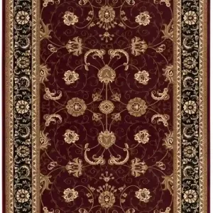 sunshine,koshani,jaipur 2117 red black,area rug,runner,traditional,floral
