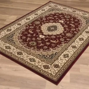 sunshine,koshani,jaipur 2222 red,area rug,traditional,floral