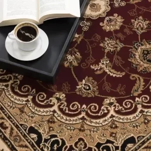 sunshine,koshani,jaipur 2222 red,area rug,traditional,floral