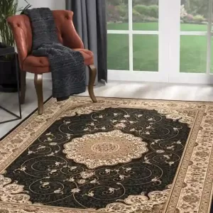 sunshine,koshani,jaipur 2235 black,area rug,runner,traditional,floral