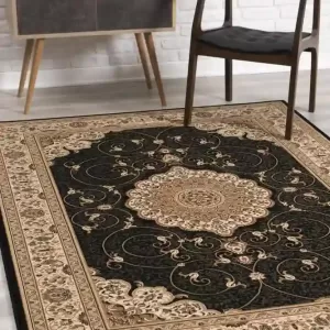 sunshine,koshani,jaipur 2235 black,area rug,runner,traditional,floral
