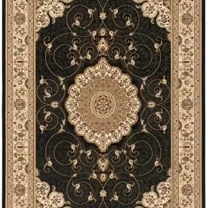 sunshine,koshani,jaipur 2235 black,area rug,runner,traditional,floral