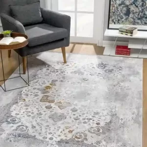 sunshine,koshani,meraki 1143 grey,area rug,distressed,traditional