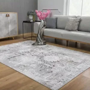 sunshine,koshani,meraki 1145 grey,area rug,distressed,traditional