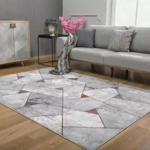 sunshine,koshani,meraki 1154 grey,area rug,geometric