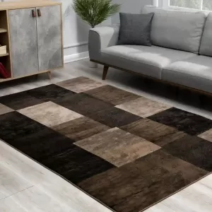 sunshine,koshani,vegas 1166 brown,area rug,runner,geometric