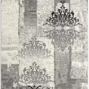 sunshine,koshani,vegas 6968 grey,area rug,runner,distressed,floral