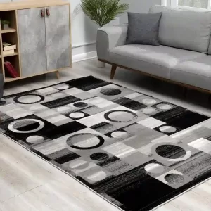 sunshine,koshani,vegas 7443 grey,area rug,runner,geometric
