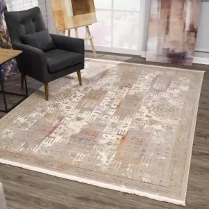 sunshine,koshani,vienna 1555 beige,area rug,runner,distressed,bohemian,tribal