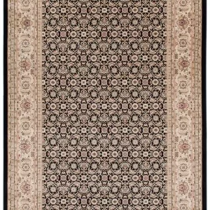 citak,palazzo,vecchio 9310/080 black,area rug,runner,traditional,floral