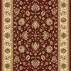 stevens omni,waldorf 4269 ruby,area rug, runner,floral,traditional