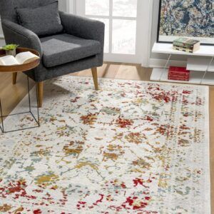 sunshine,koshani,allure,6337 multi,area rug,traditional,distressed