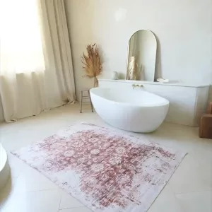 sunshine,koshani,sahara 4325 rust,area rug,machine washable