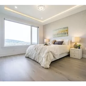 wire brushed 7 1/2" oak collection metro gray