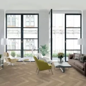 signature brushed herringbone oak dijon