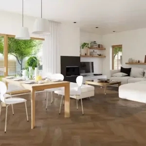 signature brushed herringbone oak bordeaux